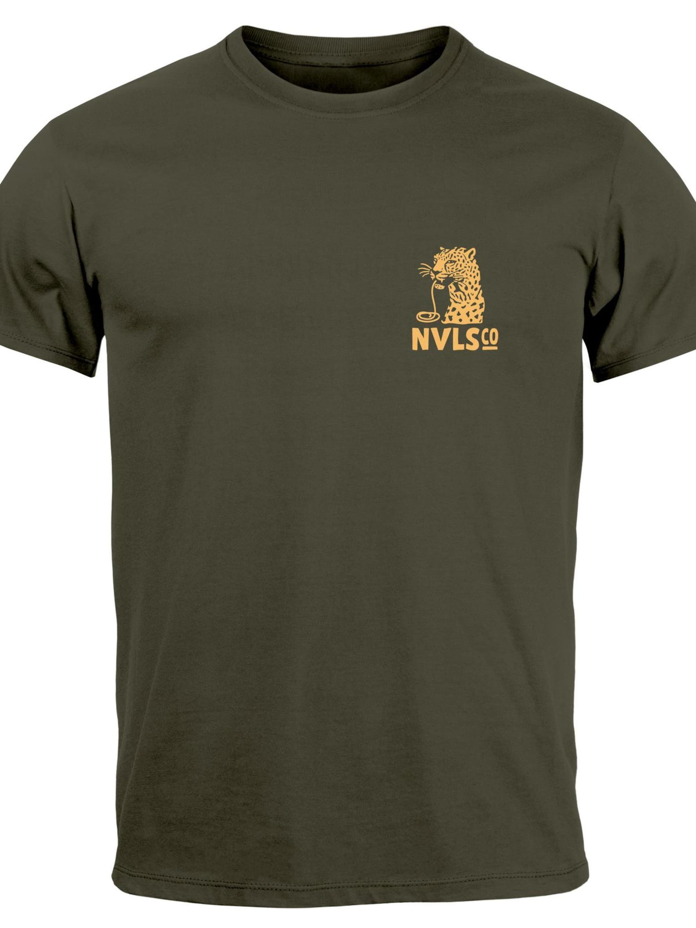 Neverless Shirt 'Eat pasta' in Green: front