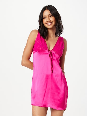 Nasty Gal Letní šaty – pink: přední strana
