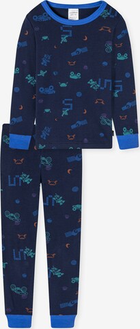 SCHIESSER Pyjama ' Boys World ' in Blau: predná strana