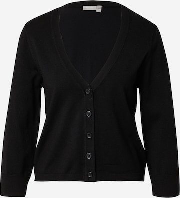 Fransa Knit Cardigan 'CLIA' in Black: front