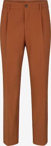 STRELLSON Bandplooibroek 'Tomeo' in Bruin: voorkant