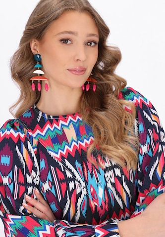 Chemisier IZIA en mélange de couleurs