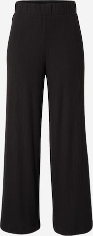 Monki - Pierna ancha Pantalón en negro: frente