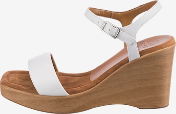 UNISA Strap Sandals 'Rita' in White: front