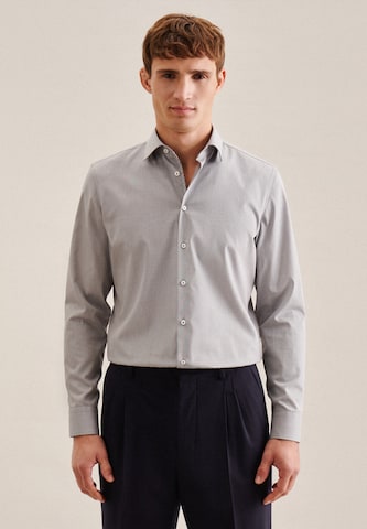 SEIDENSTICKER Regular fit Overhemd 'Essentials' in Grijs: voorkant