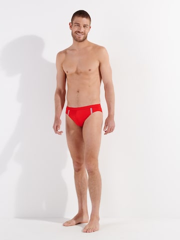 HOM Swim Trunks ' Nautical Cup ' in Red