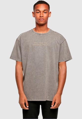 Merchcode Shirt 'Missing Piece' in Grey: front