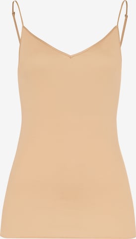 Hanro Top ' Cotton Seamless ' in Beige: front
