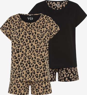 VIVANCE by LASCANA Pyjamashortsit värissä ruskea: etupuoli