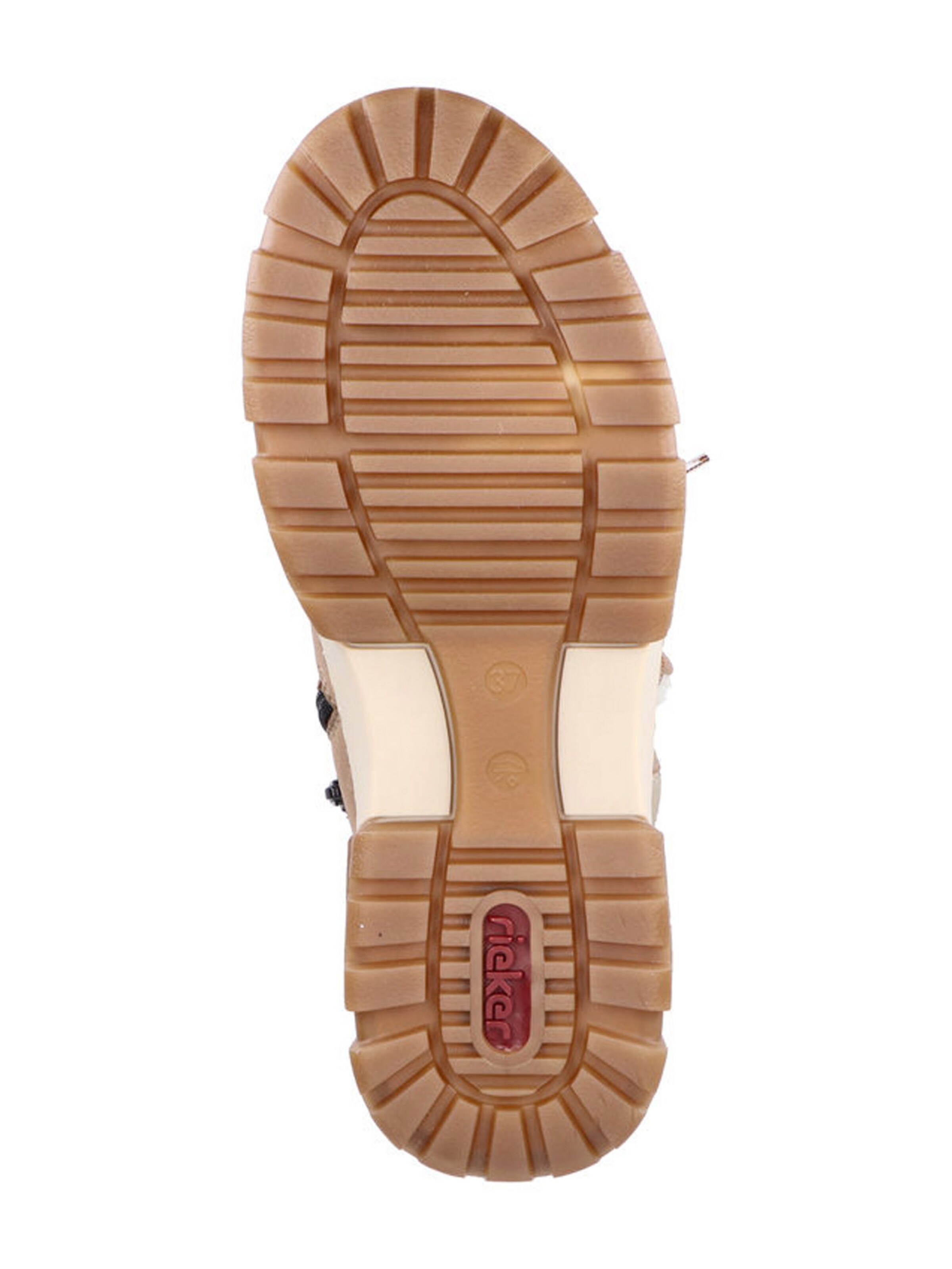 Rieker Šnurovacie členkové čižmy - Béžová