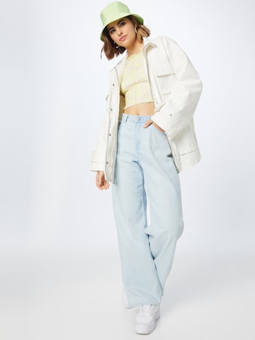 Monki Between-Season Jacket in White