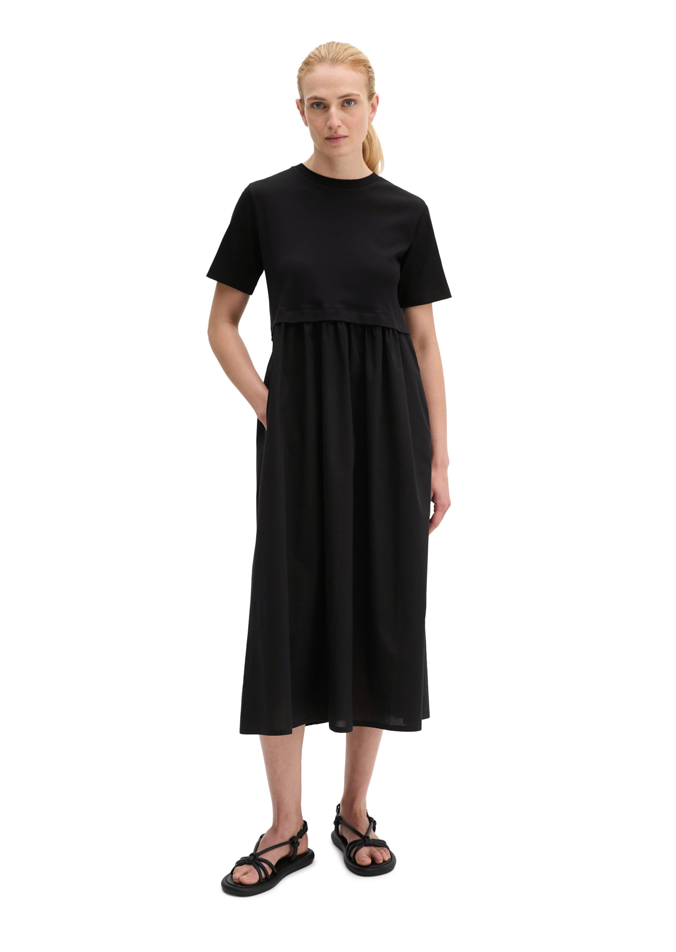 Marc O'Polo Kleid in Schwarz: Vorderseite