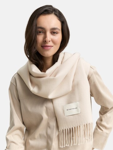 TOM TAILOR Schal in Beige: Vorderseite