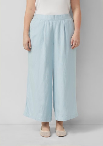 Wide Leg Pantalon QS en bleu