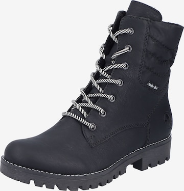 Bottines à lacets Rieker en noir : devant