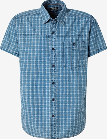 PIONEER Comfort fit Button Up Shirt in Blue: front