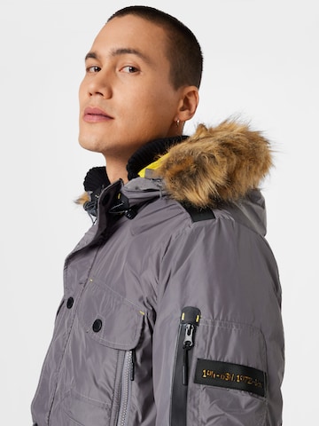 INDICODE JEANS Winter Jacket 'Carpelan' in Grey