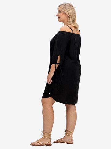 SHEEGO Strandkleid in Schwarz