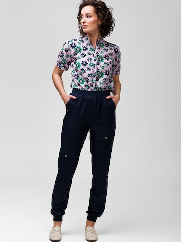 Effilé Pantalon cargo 'Keep On Going' 4funkyflavours en bleu