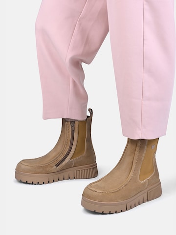 Crickit Chelsea boots ' ULDINA ' in Bruin: voorkant
