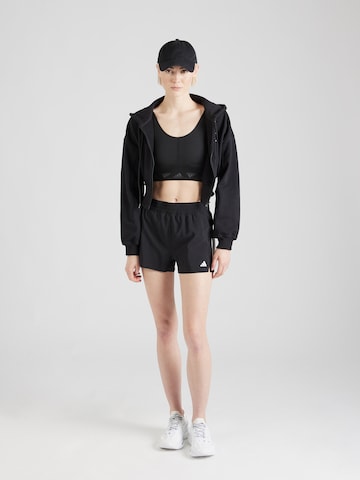 ADIDAS BY STELLA MCCARTNEY Athletic Zip-Up Hoodie in Black