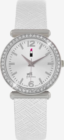 Lucardi Analoog horloge 'Farbenfroh' in Wit: voorkant