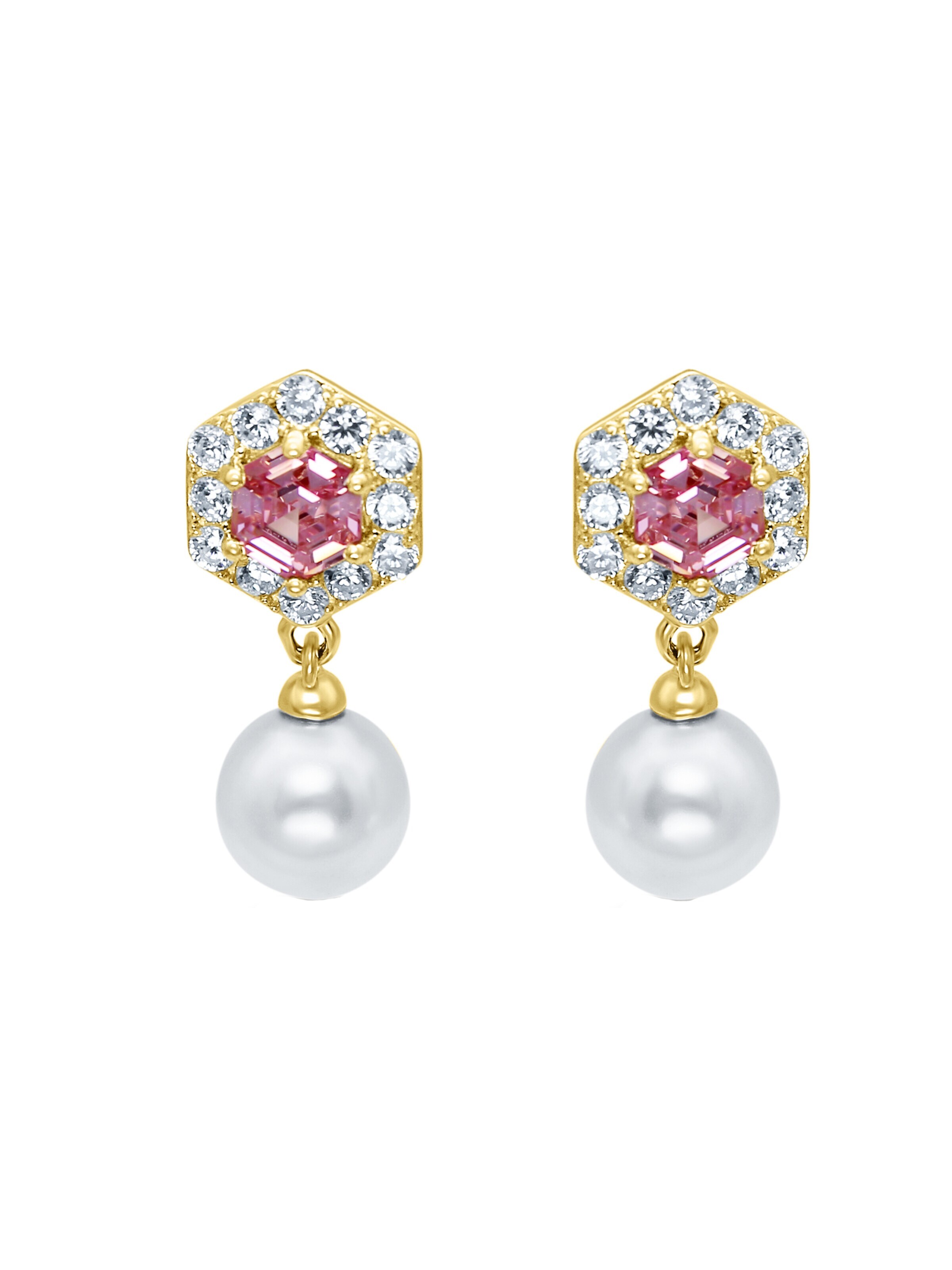 Eye Candy Earrings 'ECJ-ER0330' in Silver: front