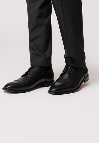 ROY ROBSON Lace-Up Shoes 'Derby' in Black: front