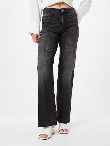MAC Wide leg Jeans 'DREAM' i svart: framsida