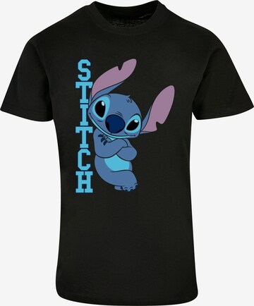 ABSOLUTE CULT T-Shirt 'Lilo And Stitch - Posing' in Schwarz: predná strana