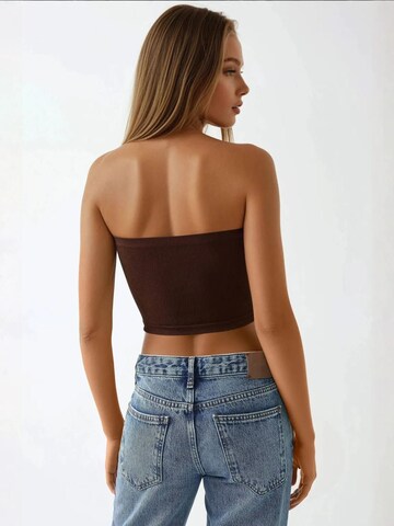 Hiccup Top 'Crop Top' – hnědá