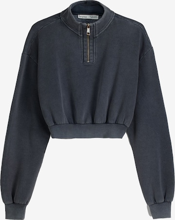 Bershka Sweatshirt in Grijs: voorkant