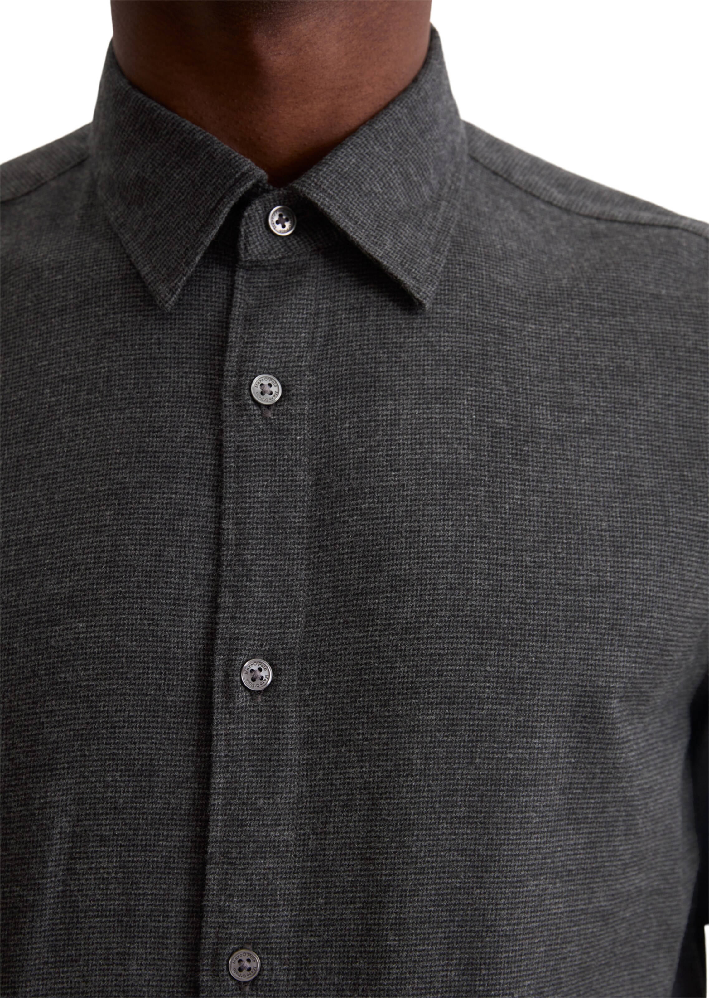 Marc O'Polo Regular fit Button Up Shirt in Black