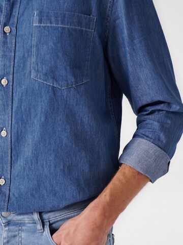 Salsa Jeans Regular fit Button Up Shirt in Blue