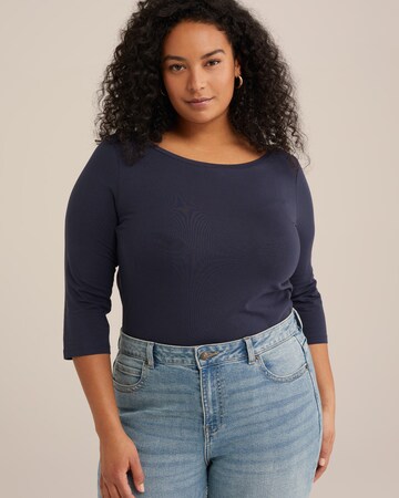 WE Fashion Shirt in Blue: front