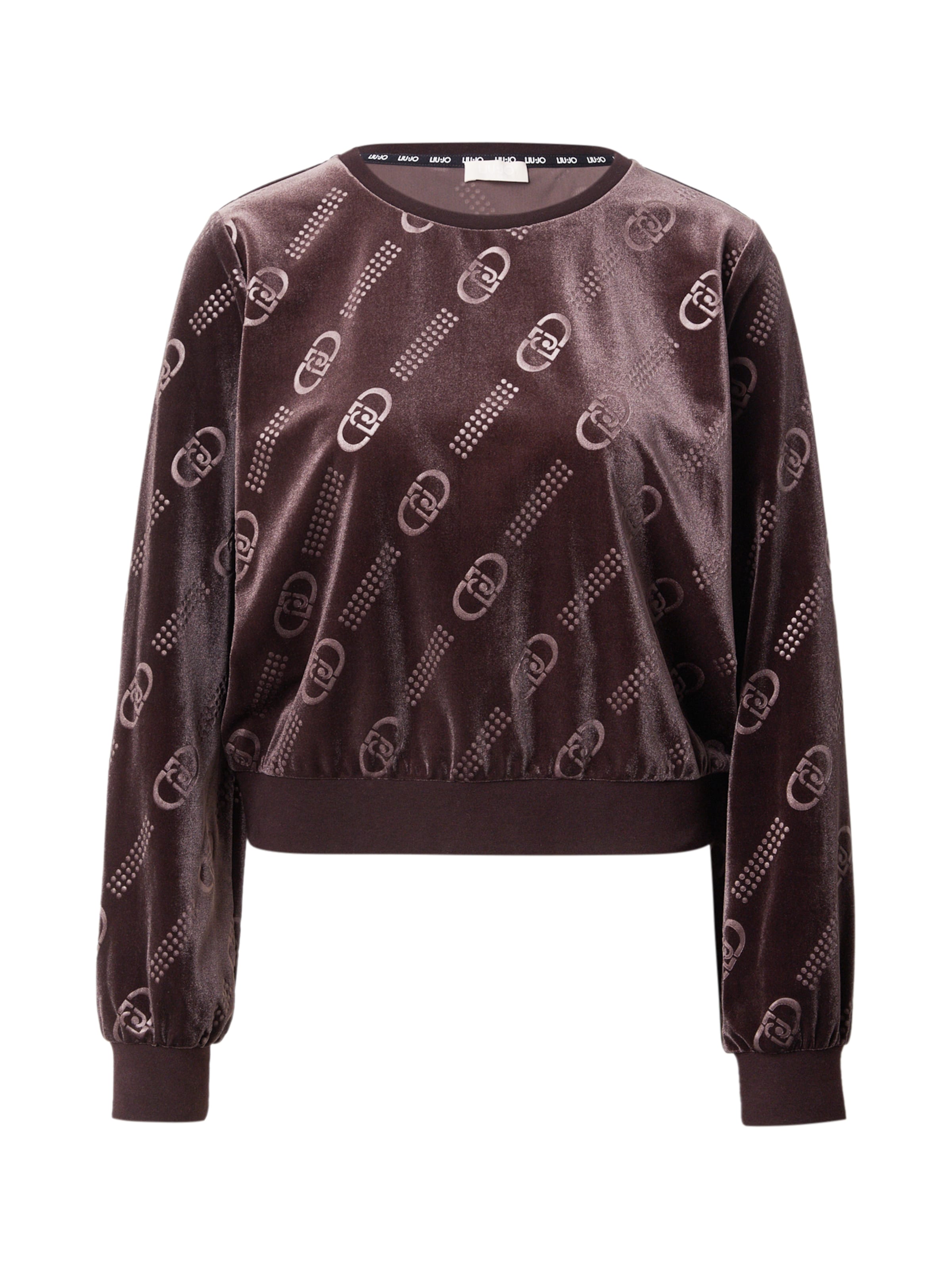 Liu Jo Μπλούζα φούτερ σε καφέ: μπροστά