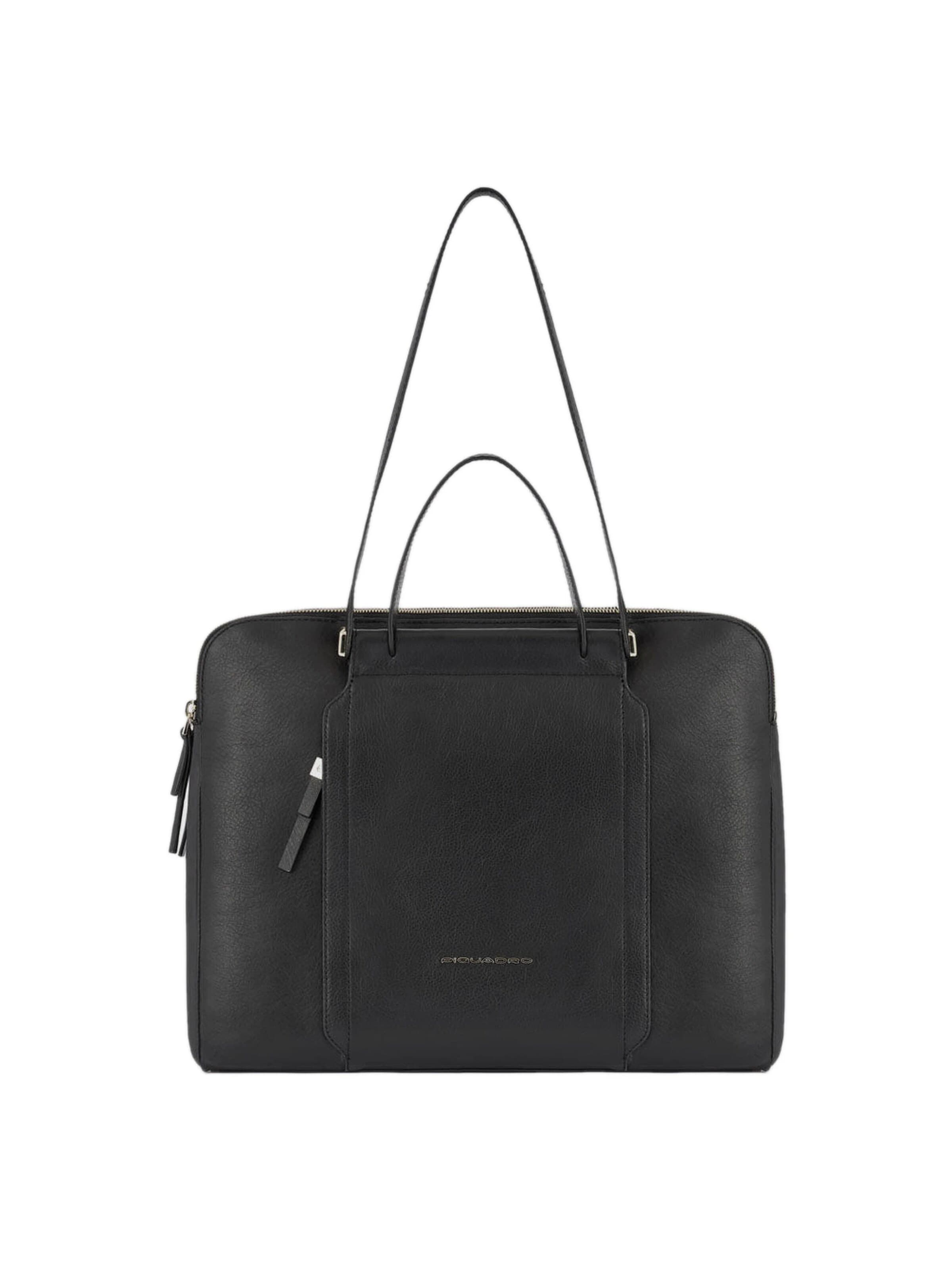 Piquadro Laptoptaske i sort: forside