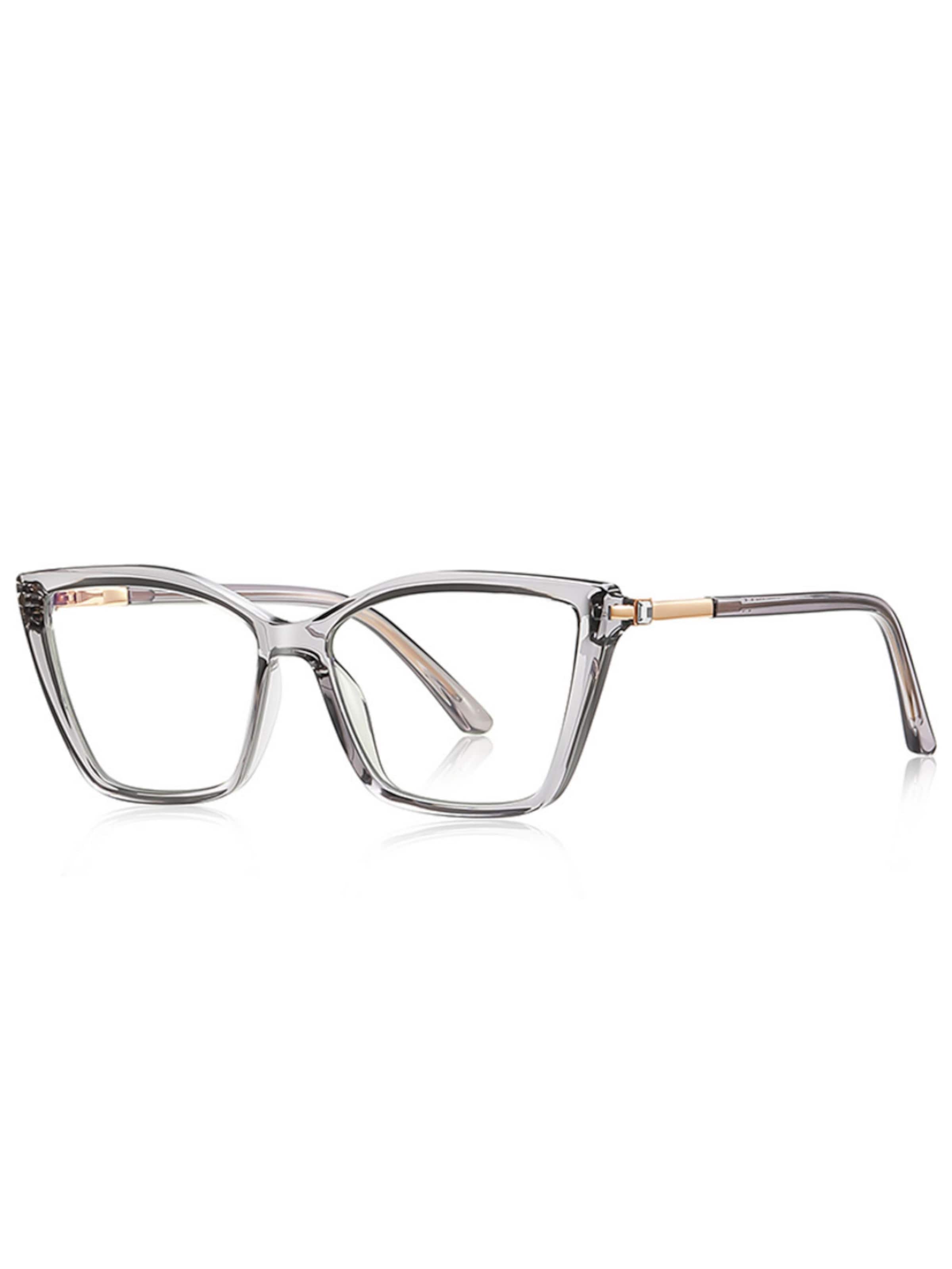 VEYREY Glasses 'Damen Cat-eye Blaulichthemmende Brillen Für Frauen Techale' in Transparent