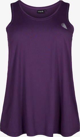 Active by Zizzi - Top desportivo 'ABASIC' em roxo: frente