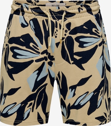 Only & Sons Regular Shorts 'Piero RLX' in Beige: Vorderseite