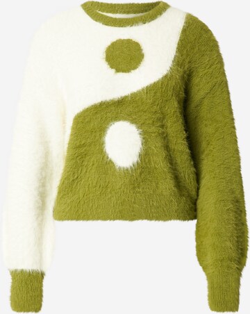 Cotton On Sweater 'FUNTASIA' in Green: front
