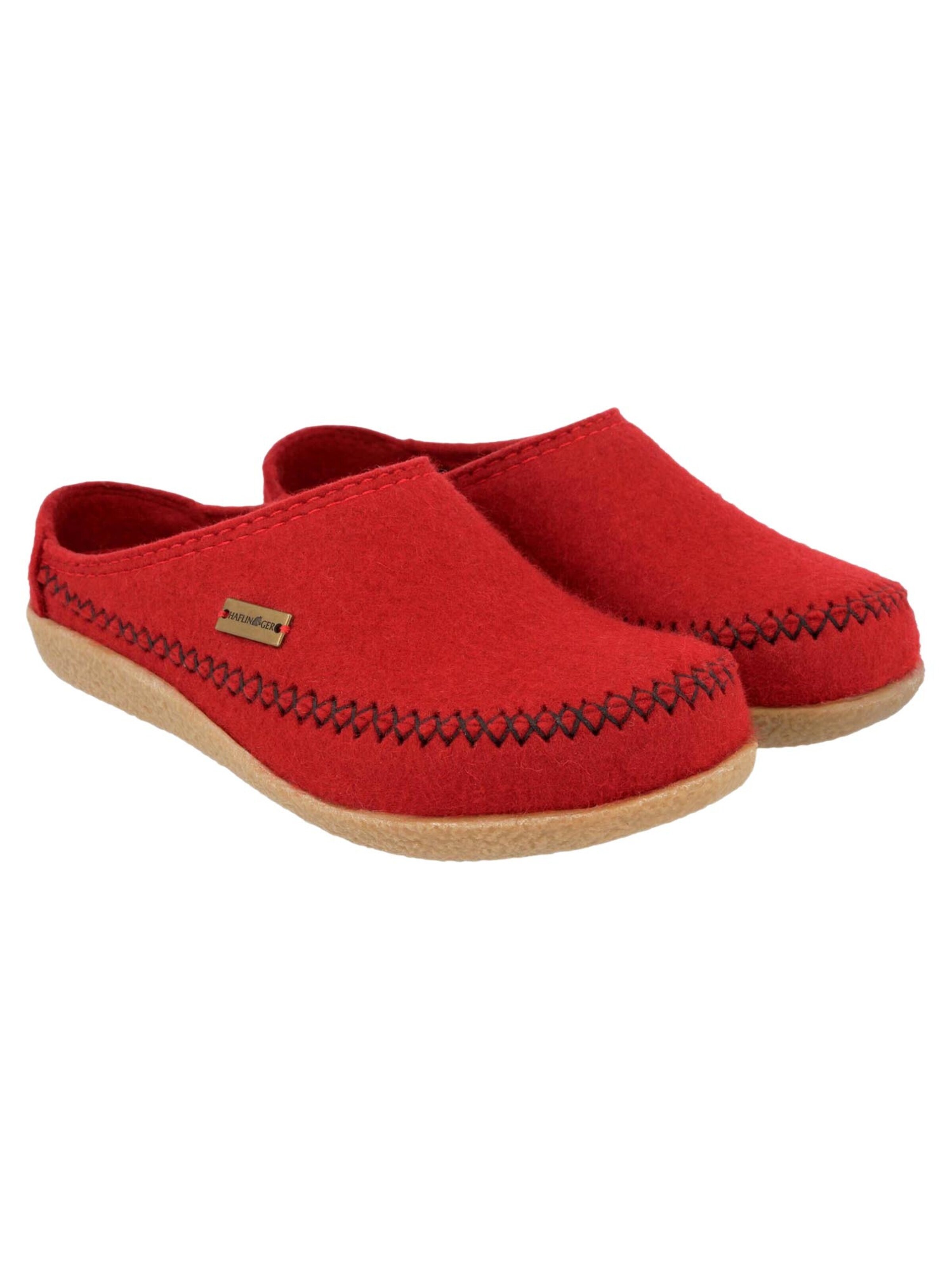 HAFLINGER Hausschuh 'Blizzard Credo'‌‌‌‌‌‌‌‌‌ in Rot