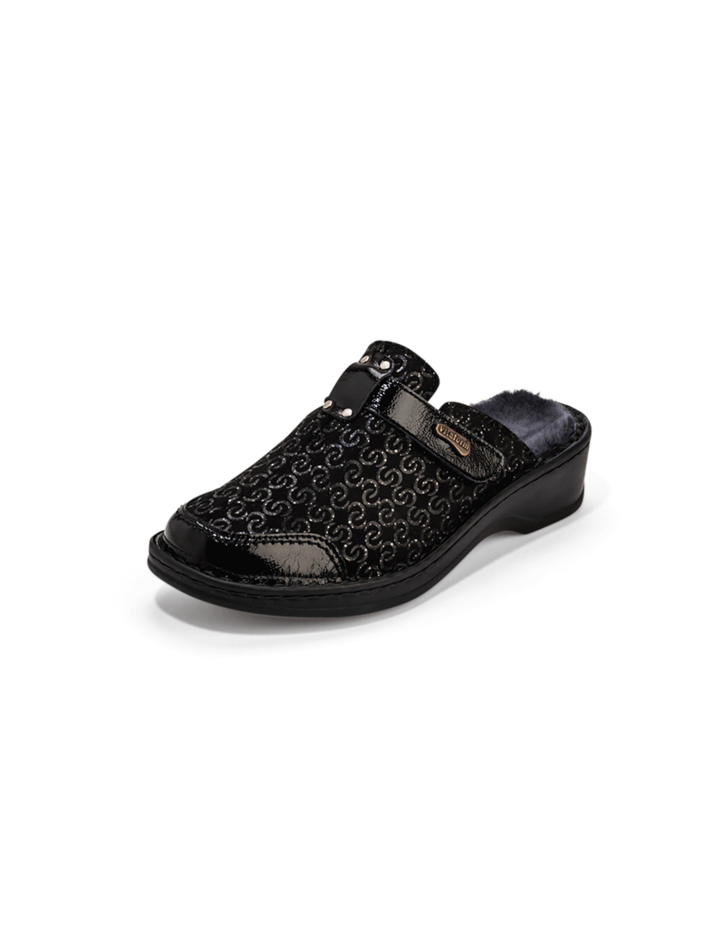 Ciabatta di VITAFORM in nero: frontale