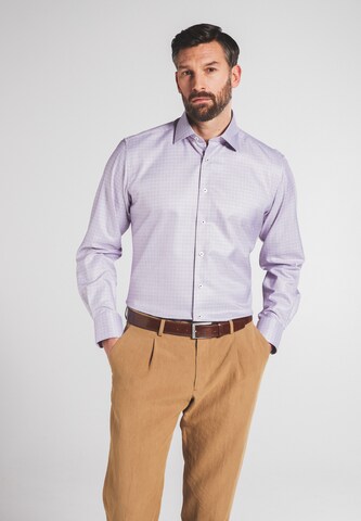 ETERNA Regular fit Business Shirt in Purple: front