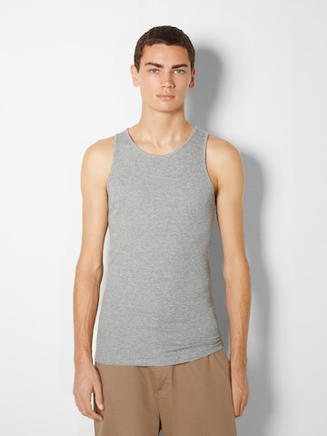 T-Shirt Bershka en gris : devant