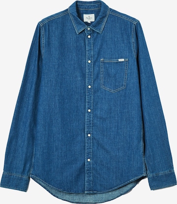 Coupe regular Chemise 'Porter' Pepe Jeans en bleu : devant