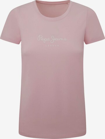 T-shirt 'NEW VIRGINIA' Pepe Jeans en rose : devant