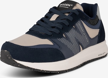 WODEN Platform trainers in Blue: front
