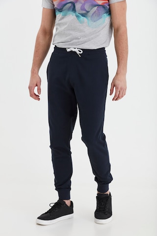 !Solid Tapered Trousers 'TAMBERT' in Blue: front