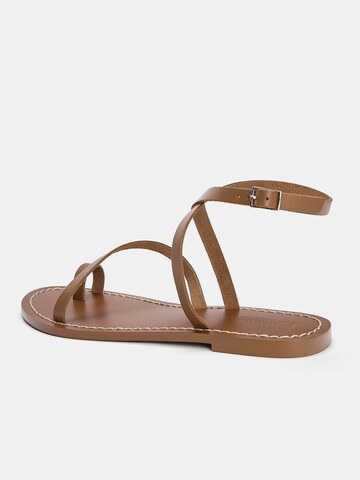 Sandalo con cinturino di Pull&Bear in marrone